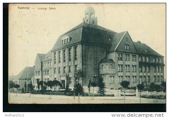 Litho Kamenz Lessing Schule 25.1.1921 Nach Bethelsdorf - Kamenz
