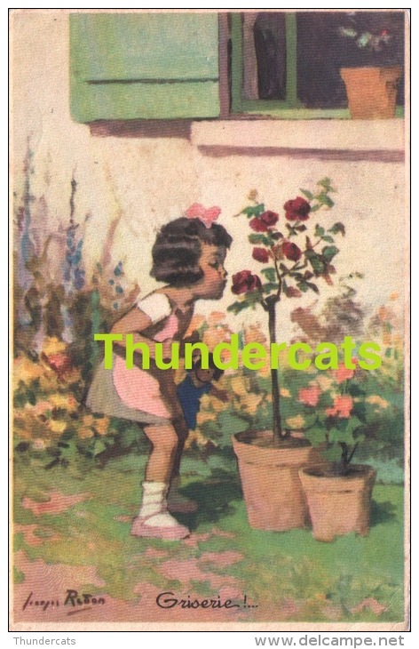 CPA ILLUSTRATEUR ENFANT ** GEORGES REDON ** ARTIST SIGNED CHILDREN CARD - Redon