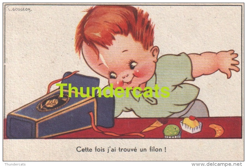 CPA ILLUSTRATEUR ENFANT ** GOUJEON GOUGEON ** ARTIST SIGNED CHILDREN CARD - Gougeon