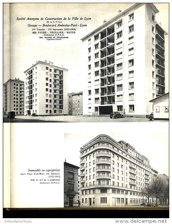 LYON 1959 40 ans construction coopérative L'AVENIR immeubles hlm usines Berliet Calor ponts 104 pages photos TOP