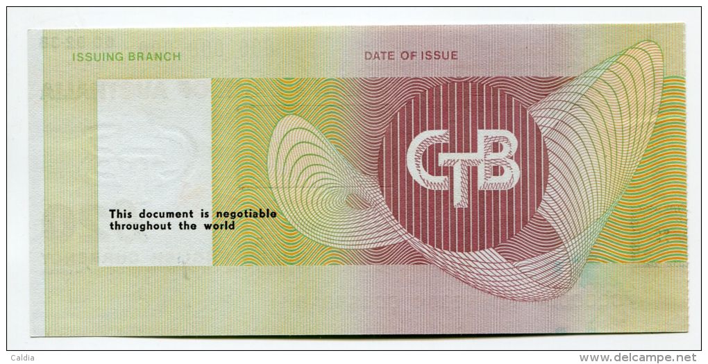 Australia Australie Great Britain 20 Pounds ""CHEQUE De VOYAGE " UNC TRAVELLERS CHEQUE "" SPECIMEN Commonwealth - Autres & Non Classés