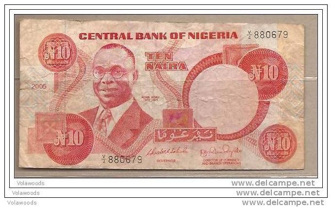 Nigeria - Banconota Circolata Da 10 Naira - 2005 - - Nigeria