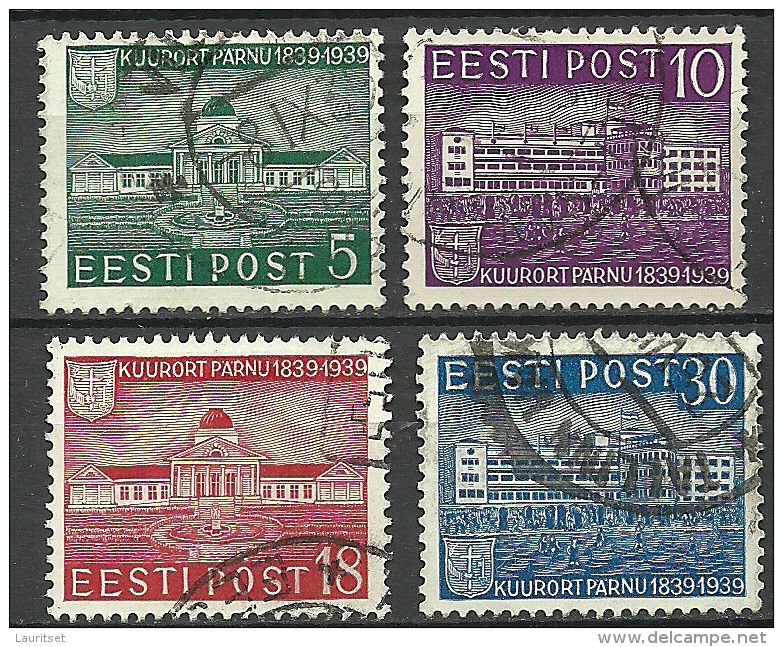 Estland Estonia Estonie 1939 Kurort Pärnu Pernau Michel 148 - 151 O - Estonia