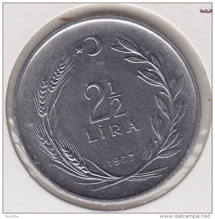 @Y@  Turkije   2 1/2   Lira    1977    (item 2416) - Turquie