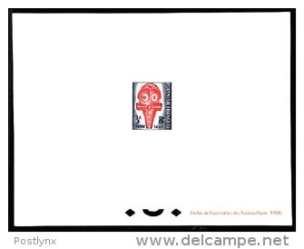 FRENCH POLYNESIA 1958 Dangerous Stick 3F. DeLuxe    [prueba Druckprobe  épreuve Prova Proeven] De Luxe - Non Dentelés, épreuves & Variétés