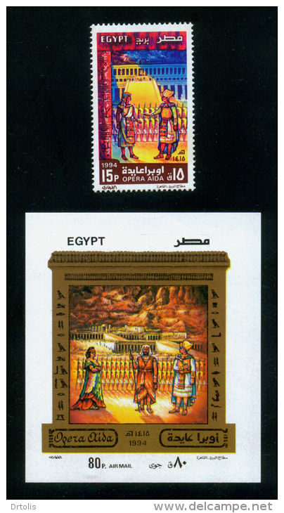 EGYPT / 1994 / ITALY / MUSIC / OPERA AIDA / VERDI / MNH / VF - Ongebruikt