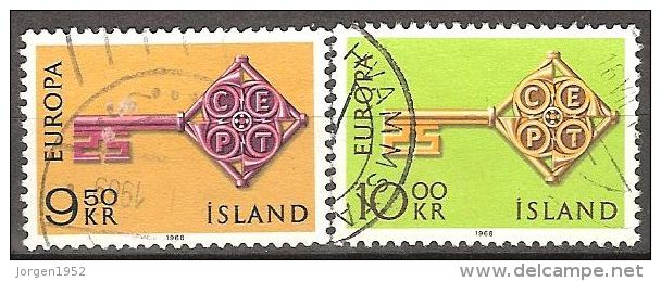ICELAND #STAMPS FROM YEAR 1968 "EUROPE STAMPS" - Gebraucht