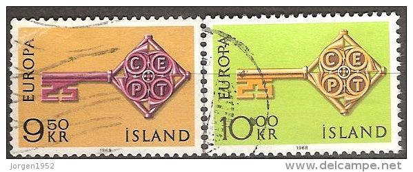 ICELAND #STAMPS FROM YEAR 1968 "EUROPE STAMPS" - Gebraucht