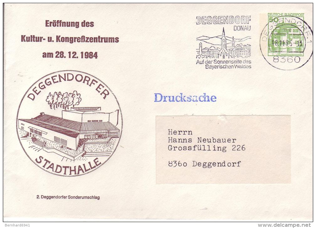 PU 113/71  Eröffnung Des Kultur-u.Kongreßzentrum 1984, Deggenddorfer Stadthalle - Privatumschläge - Gebraucht