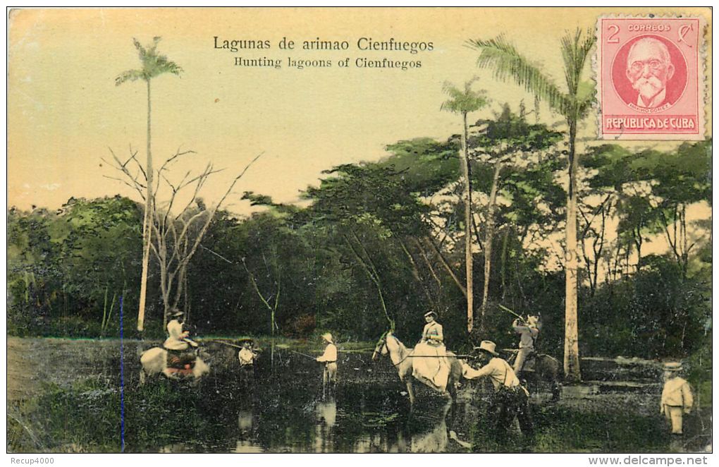 CUBA  Lagunas De Arimao Cienfuegos  Hunting Lagoons Of Cienfuegos  ESPERANTO   2 Scans - Cuba