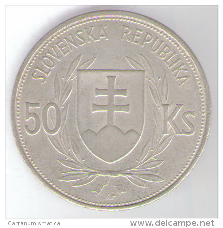 SLOVACCHIA 50 KORUN 1944 AG SILVER - Slovakia