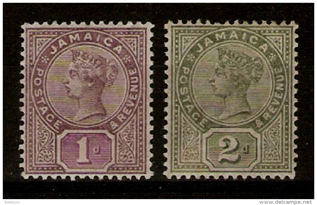 JAMAICA 1889 1d And 2d SG 27/28 LMM/MM Cat £45 - Jamaica (...-1961)