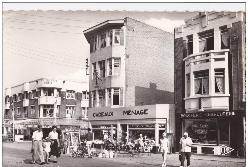 A2A S2 CARTE POSTALE 59 NORD BRAY-DUNES PLAGE EDIT TOP N°513 BOULEVARD INTERNATIONAL ANIMEE COMMERCE FACADE BOUCHERIE - Autres & Non Classés