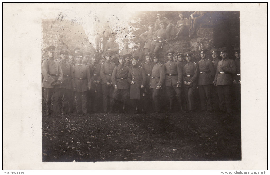 CP Photo Novembre 1916 DETMOLD - Hermanns-Denkmal Im Teutoburger Walde, Soldats Allemand (A45, Ww1, Wk1) - Detmold