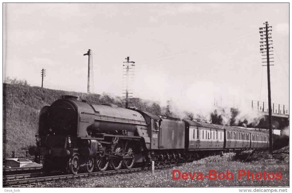 Railway Photo LNER A1 60138 Boswell BR Pacific Steam Loco - Trains