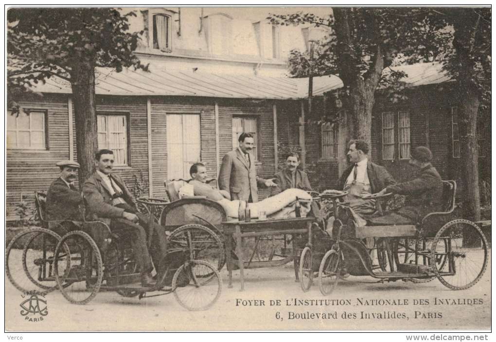 Carte Postale Ancienne De : FOYER DE L'INSTITUTION NATIONALE DES INVALIDES - Santé, Hôpitaux