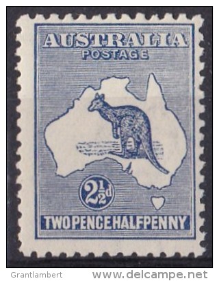 Australia 1917 Kangaroo 21/2d Blue 3rd Wmk MNH  SG 36 - Mint Stamps