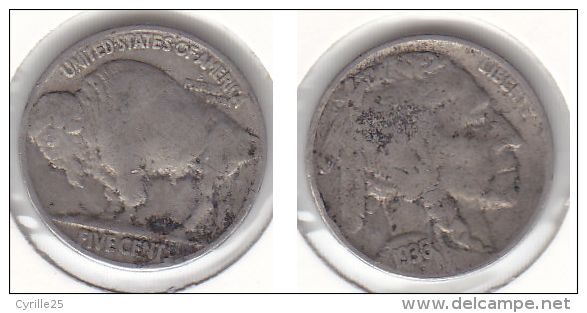 5 CENTS Nickel 1936 - Ohne Zuordnung