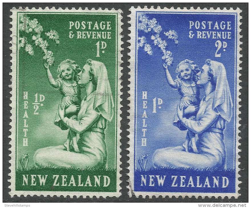New Zealand. 1949 Health Stamps. Used Complete Set. SG 698-699 - Used Stamps
