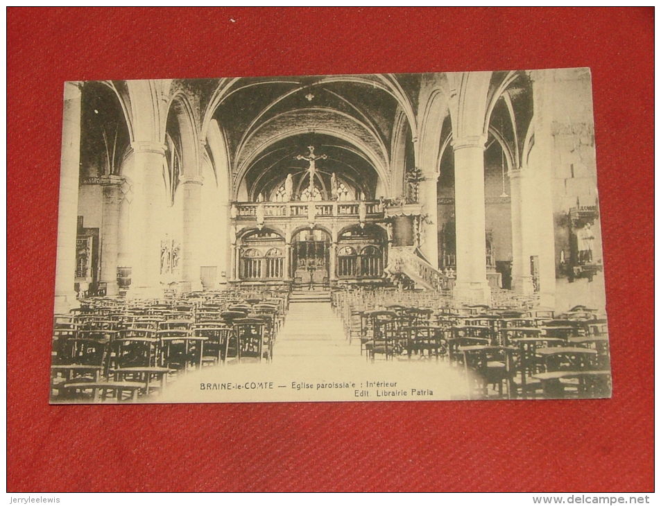 BRAINE LE COMTE  -  Eglise Paroissiale  :  Intérieur - Braine-le-Comte