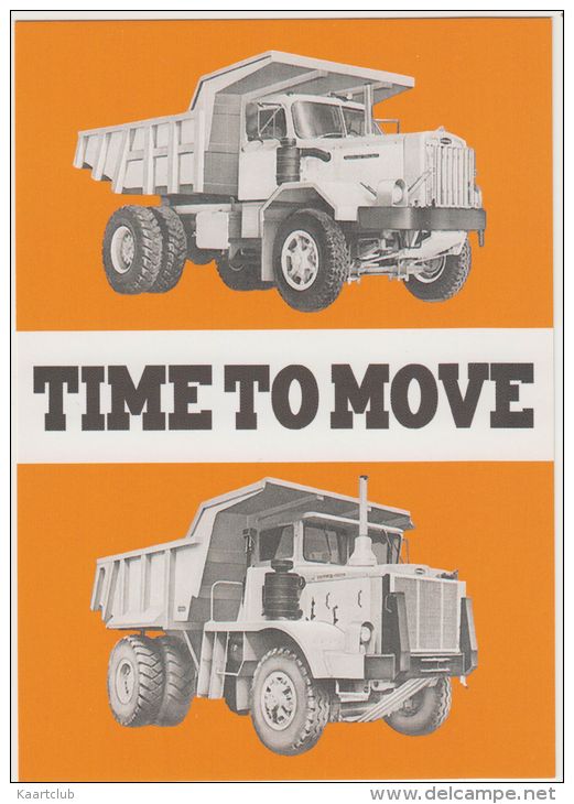 2x GIANT DUMPSTER TRUCK  - 'Time To Move' - Vrachtwagens En LGV