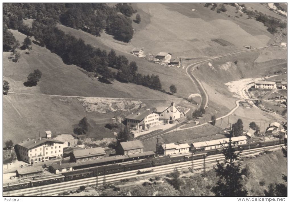 ÄLTERE POSTKARTE LANGEN AM ARLBERG BAHNHOF MIT ZUG WAGGON Train Gare Station Klösterle Vorarlberg Austria Autriche Cpa - Klösterle