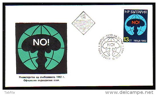 BULGARIA / BULGARIE - 1982 - 2 Sesion Speciale Des Nations Unie Sur Le Desarmement - FDC - OTAN