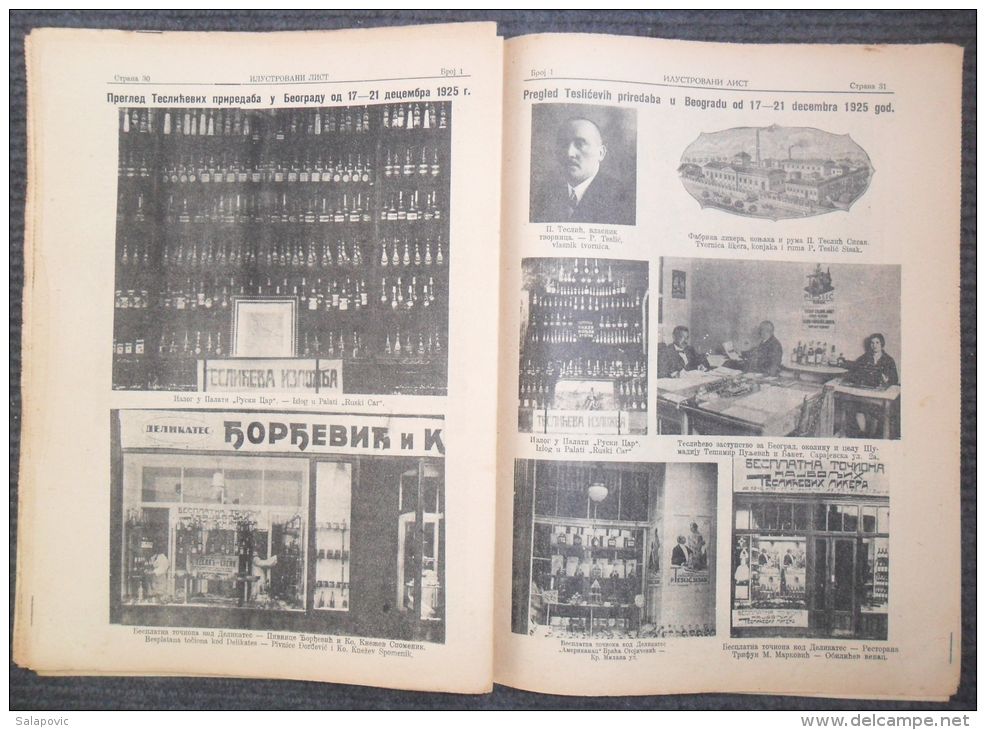 ILUSTROVANI LIST, NJ. V. PRESTOLONASLEDNIK PETAR  1926  KRALJEVINA SHS   5 SCANS - Zeitungen & Zeitschriften