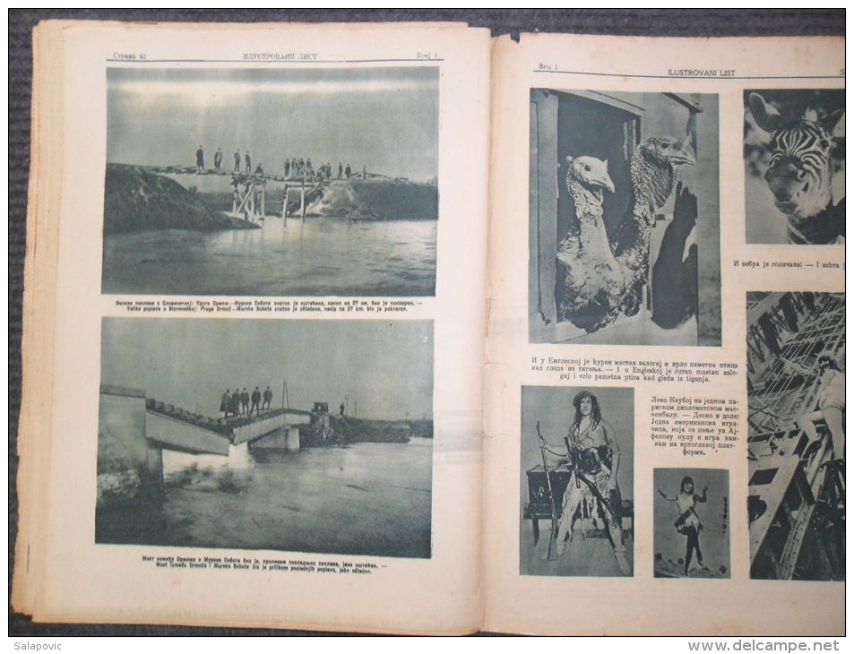 ILUSTROVANI LIST, NJ. V. PRESTOLONASLEDNIK PETAR  1926  KRALJEVINA SHS   5 SCANS - Magazines