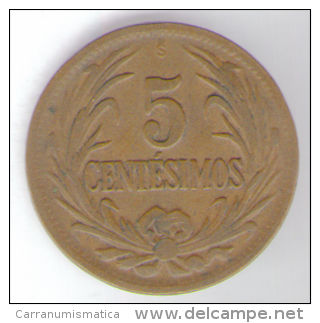 URUGUAY 5 CENTESIMOS 1944 - Uruguay