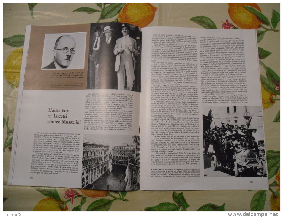 WW2 STORIA DEL FASCISMO ENZO BIAGI N.13 1964 GLI ATTENTATI CONTRO MUSSOLINI