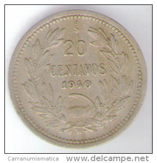 CILE 20 CENTAVOS 1940 - Cile