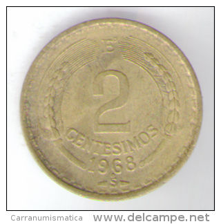 CILE 2 CENTESIMOS 1968 - Chile