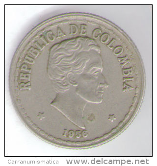 COLOMBIA 20 CENTAVOS 1956 - Colombie