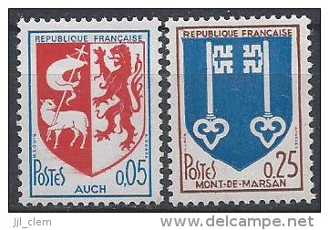 France N°1468-1469 ** Neuf Luxe - 1941-66 Escudos Y Blasones