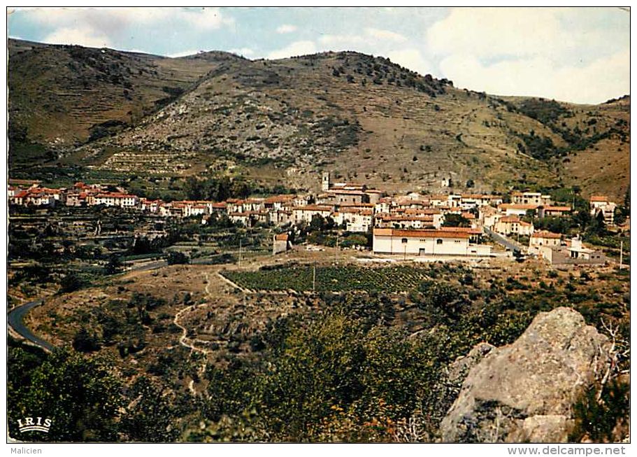 Pyrenees Orientales -gd Format -ref L704- Sournia - Vue Generale  - Carte Bon Etat  - - Sournia