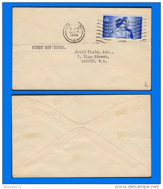 GB 1948-0003, Royal Silver Wedding FDC, London Postmark - ....-1951 Pre Elizabeth II