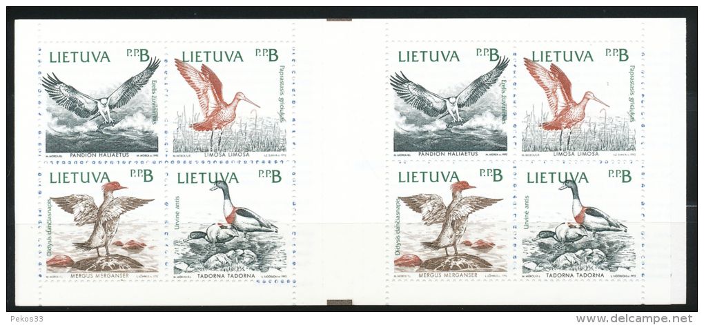 Litauen - Mi.Nr.   501 - 504 -    Heftchen 1 -  Postfrisch - Litauen