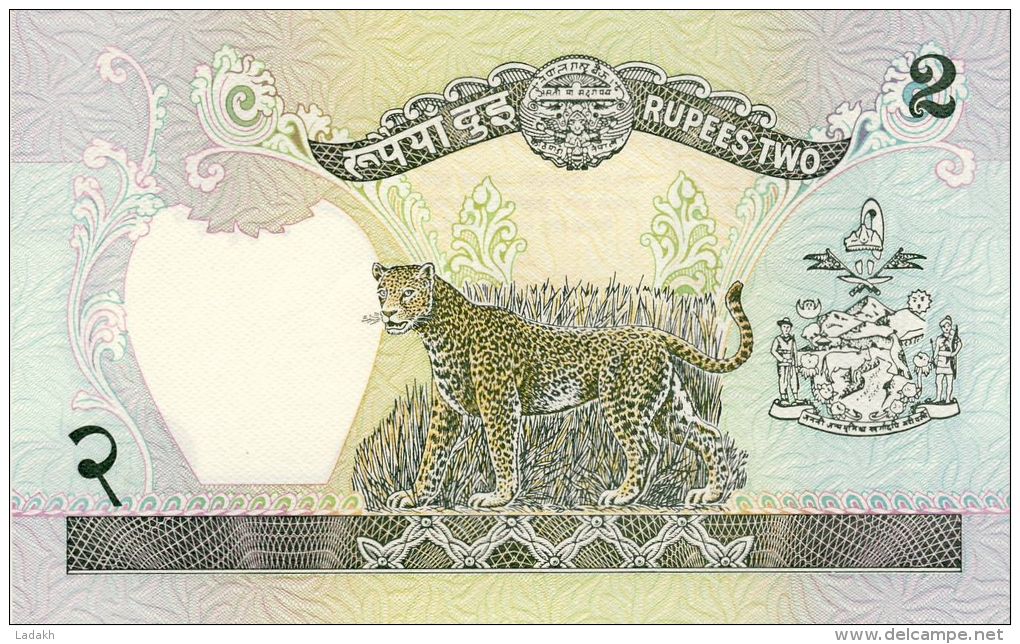 BILLET # NEPAL # 1981 # PICK 29 # BILLET NEUF # 2 ROUPIES  # - Nepal