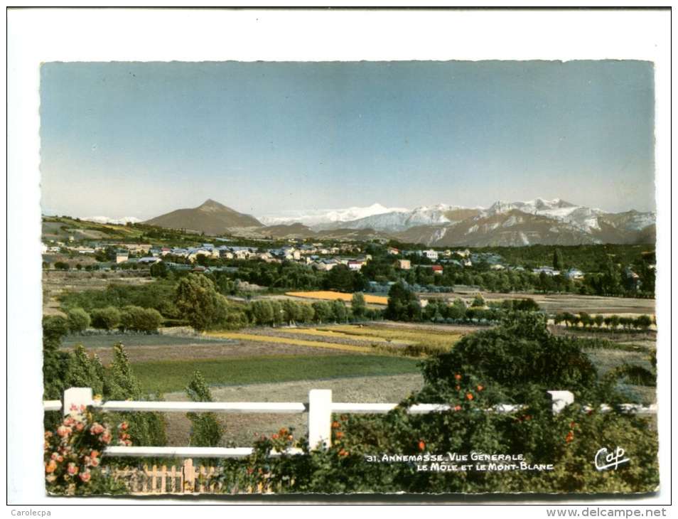 CP - ANNEMASSE (74) Vue Générale Le Mole Et Mont Blanc - Annemasse