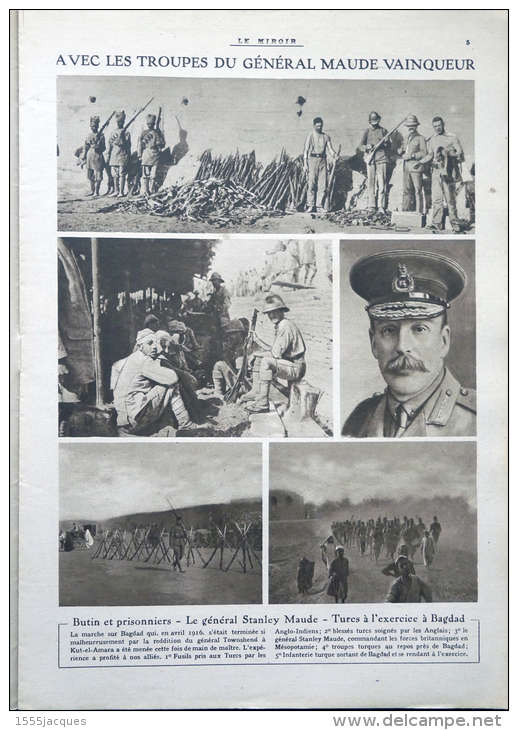 LE MIROIR N° 174 / 25-03-1917 RÉVOLUTION RUSSE VENISE BAGDAD MAUDE KIGOMA SOISSONS GOMMECOURT MACÉDOINE LISBONNE - War 1914-18