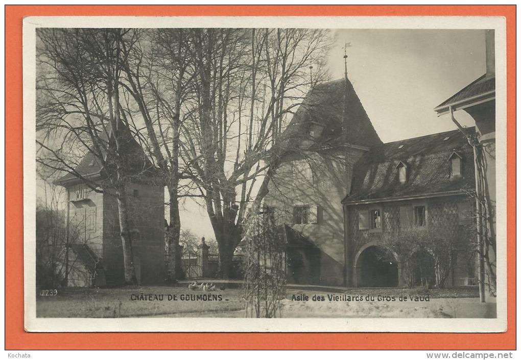 Y118, Château De Goumoens, Asile Des Vieillards Du Gros - De - Vaud, 2239,  Circulée 1929 - Goumoëns