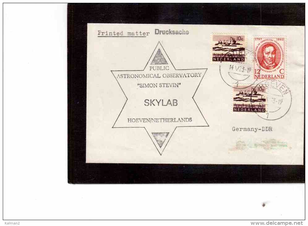 TEM2948   -   " PUBLIC ASTRONOMICAL OBSERVATORY - SIMON STEVIN -  SLKYLAB  "   /  HOEVEN  14.5.1973 - Europa