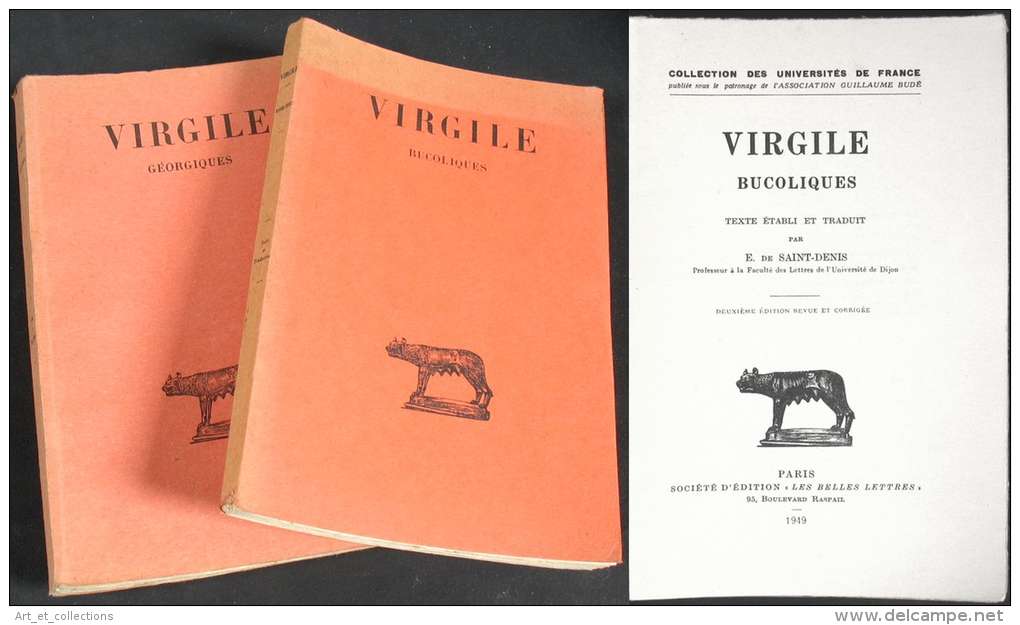 Bucoliques & Géorgiques / VIRGILE / Édition BILINGUE Français-Latin / 1949-1966 - Old Books