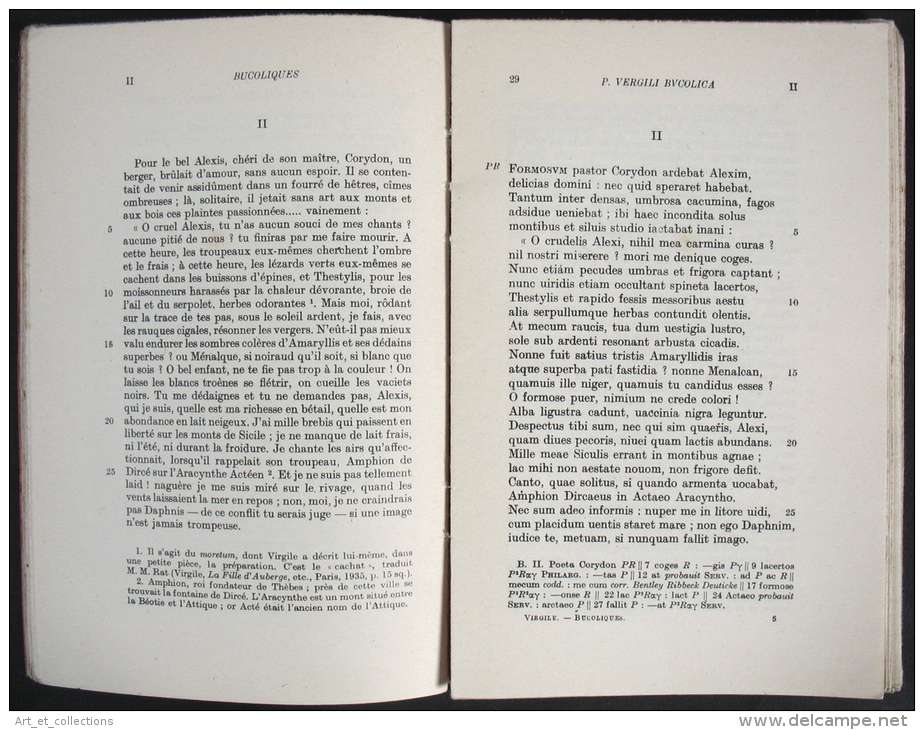 Bucoliques & Géorgiques / VIRGILE / Édition BILINGUE Français-Latin / 1949-1966 - Old Books