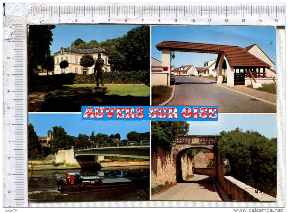 AUVERS SUR OISE  -  4 Vues  -  PENICHE  Sur L OISE - Auvers Sur Oise