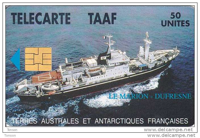 TAAF, TAF-03, Ship Le Marion Dufresne, Only Issued 1.500, 2 Scans. - TAAF - French Southern And Antarctic Lands