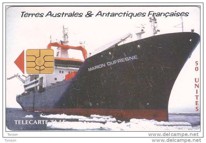 TAAF, TAF-27, Le Marion Dufresne II, Ship, 2 Scans. - TAAF - French Southern And Antarctic Lands