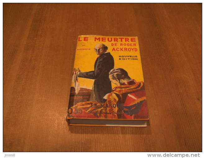 Le Meurtre De Roger Ackroyd : Agatha Christie Le Masque Avec Jaquette Nouvelle édition - Le Masque