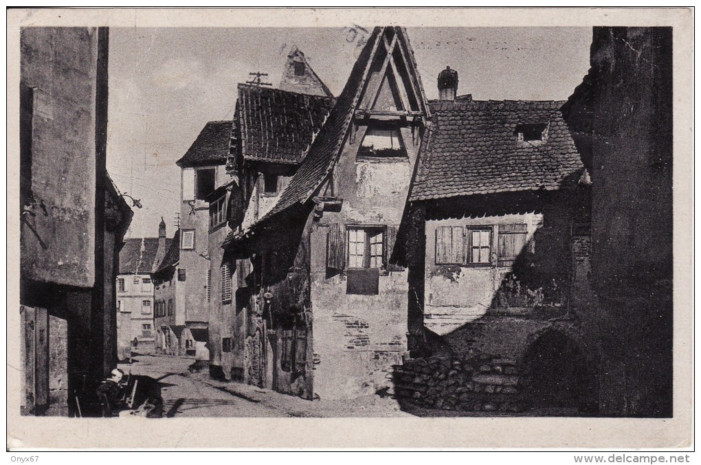 SELESTAT-SCHLETTSTADT (Bas-Rhin)  Alte Häuser Gerberbach - Quai Des Tanneurs- VOIR 2 SCANS - Selestat